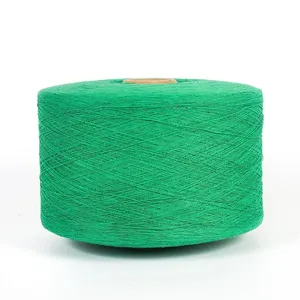Open End Regenerated/Recycled Blended 70/30 Cotton Polyester Yarn for Glove Ne6s Green thumbnail-1