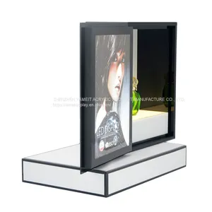 Acrylic Makeup Organizer Perfume Display Rack Cosmetic Advertising LED Display Stand 7454 2021 07 thumbnail-2