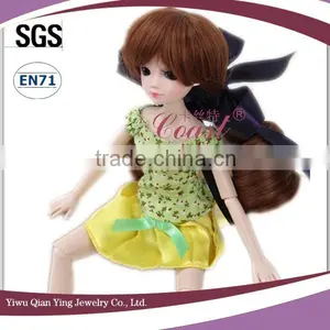 New Fashion Style Two Ponytail Synthetic Bjd Hair Baby Doll Wig thumbnail-2