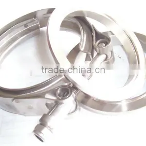 Exhaust Stainelss Steel V-band Clamp and Flange thumbnail-1