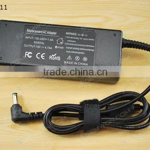 High Copy Laptop AC Power Adapter for TOSHIBA 19V 4.74A 5.5*2.5mm 90W thumbnail-2