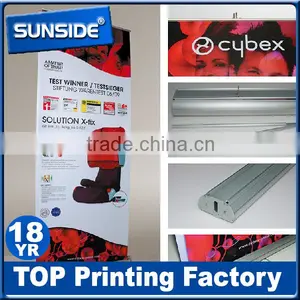 Custom Wide Base Aluminium Frame Retractable Roll up Banner Stand-qt thumbnail-4