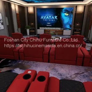 Latest Design Wholesale Price Modern Design Hot Selling Leisure Adjustable Electric Recliner Chair Movie Home Theater Sofa thumbnail-5