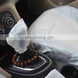 Summer Disposable Car Seat Protector Steering Wheel Cover Foot Pad Gear Lever Handbrake Cover for Auto Repair Shop thumbnail-3