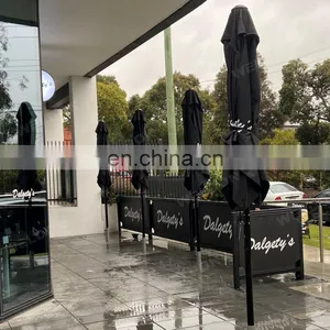 Portable Road Barriers Safety Crowd Control Traffic Outdoor Cafe Barricade Metal Pedestrian Barricades thumbnail-3