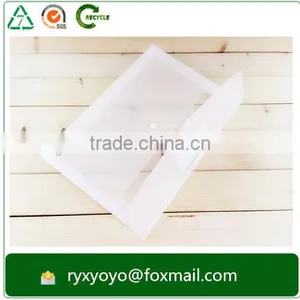 2016 High Quality pp Clear Plastic Document File Bag With Snap Button thumbnail-6