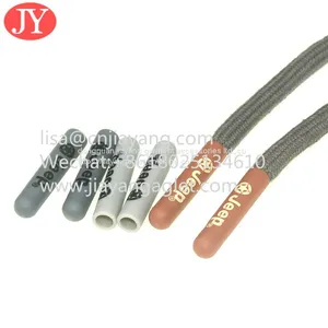 25mm Shiny Blak Plastic Shoelace Aglet Blank Shoelace Coed Ends for Hoodie/sport Pants thumbnail-3