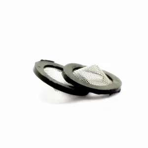Customized Round Shape Stainless Steel Wire Mesh Filter Disc With Rubber Rim thumbnail-2