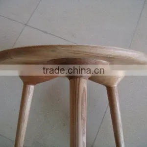 Hot Sale Ash Wood Chinese Style Three Legs Side Table thumbnail-3