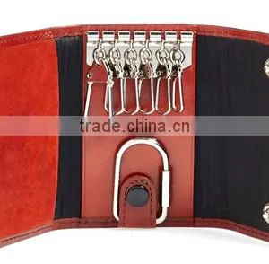 Antique Men Genuine Leather Key Cases With Key Ring thumbnail-1