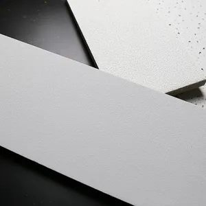 Modern 600X600 Acoustic Mineral Fiber Board Ceiling Tiles Custom Square Panels-Heat Insulation thumbnail-2