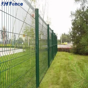 Hot Dipped Galvanized PVC Coated 3D Curved Welded Wire Mesh Fence Panel for Garden thumbnail-4