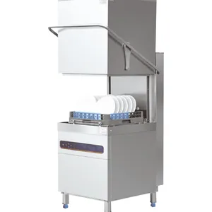 EU-60E Hood Type Dishwasher SUS304 (8Nickel) 60/40/30 Basket/Hour Washing Capacity thumbnail-1