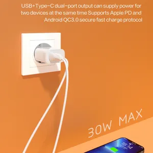 Durable QC3.0 Wall Charger Built With Fire-Resistant PC Material thumbnail-4