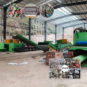 Industrial Aluminum Can Shredder Machine Hydraulic Tin Can Baler Press UBC Can Shredding Baling Recycling Production Line EPC thumbnail-1