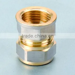 Brass Socket Connector Press Brass Male Socket Pex Pipe Socket thumbnail-1
