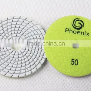 Wet and Dry Flexible Resin Diamond Floor Polishing Pads For Marble thumbnail-3