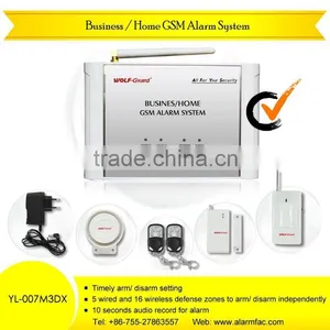 2012 Latest Two-way Intercom Wireless Home Alarm System Calling System Business/Home GSM Alarm System YL-007M3DX thumbnail-1