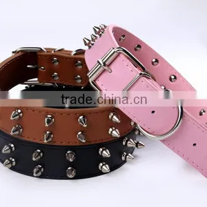 Wholesale Nail Bullet Pet Collars Double Row Dog Collar thumbnail-4
