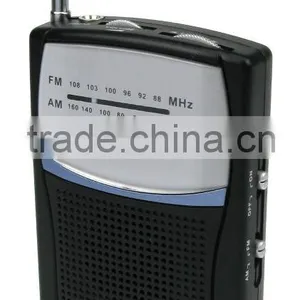 Slim Pocket am fm Radio With Earphone thumbnail-1
