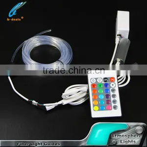 12V Super Bright RGB Color Changing Car Interior Accent Lighting 3MM Fiber Atmosphere Decoration Light thumbnail-3