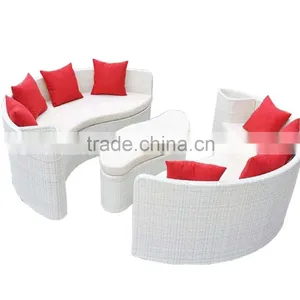 Round Shaped Rattan Outdoor Furniture Personality Leisure Big Round Garden Rattan Furniture thumbnail-2