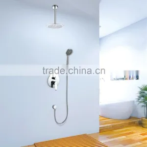Solid Brass Chrome Finishing Wall Mounted Hidden Shower thumbnail-1