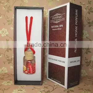 Haning Car Perfume Set/car Air Freshener With Square Clear Glass Bottle Quality Choice thumbnail-1