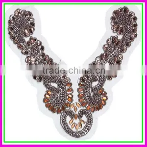 Factory ODM OEM Accessories of Garments,Brown Stone Big Cloth Collar,Cheap Fashion Clothing False Collars thumbnail-1