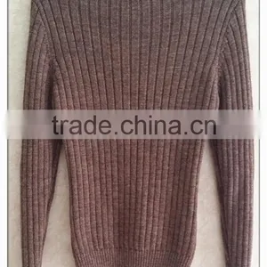 100% Wool Knitting Wear Long Sleeve Turtleneck Vintage Stretch Braid Women Sweater thumbnail-2