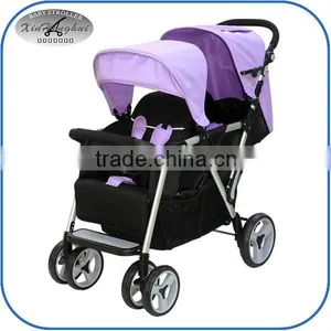 Fashion Shape Twin Baby Stroller With Removable Bumper 4029T thumbnail-2
