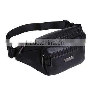 Elegant Cow Leather Waist Chest Bag Promotional Men Waist Bag Single-shoulder Chest Bag thumbnail-2