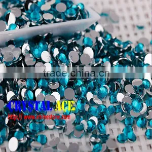 30,000pcs a Bag 5mm Epoxy Crystal Non Hot Fix Flat Back Rhinestones China Factory Price thumbnail-4