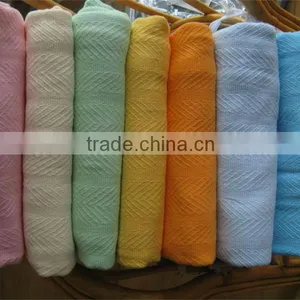Ultra Soft 100% Cotton Solid Air Conditioning Blanket thumbnail-1