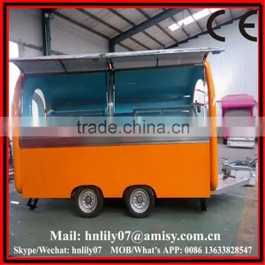 (website/Wechat: Hnlily07) Fry Ice Cream Roll Vending Trailer With Factory Price thumbnail-1