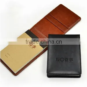 Fashion Business Hot Sale Embossed Custom Leather Notepad Holder thumbnail-2