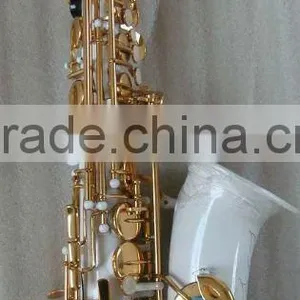 Alto Saxophone /white Body Gold Lacquer Keys Saxophone thumbnail-1