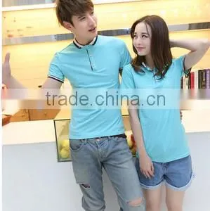 Cotton Material Short Sleeve Couple Polo Shirt Custom Polo t Shirt in Bulk Wholesale thumbnail-3
