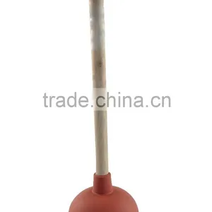 Toilet Plunger With Wood Handle thumbnail-1