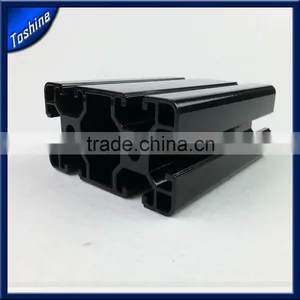 Aluminum Black Powder Coated Extrusion Profile for Industry Console,work Table thumbnail-1