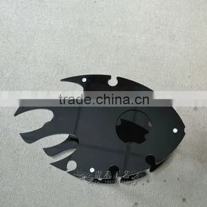 Restaurant Black Fish Shaped Wine Service Acrylic Tray thumbnail-3