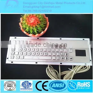 Metal Wired Keyboard With Touchpad; thumbnail-1