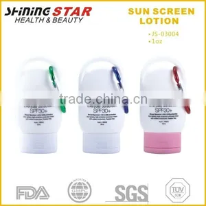 JS-03004 Classic Moisturizing 30ml Sunscreen Lotion With Carabiner for Hiking thumbnail-1
