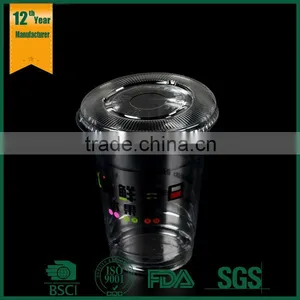 400ml Disposable Pet Transparent Beverage,plastic Disposable Cup,hot Beverage Juice Cup With Lid thumbnail-4