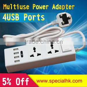 2015 New Product 4 USB Port Electtial Extension Socket OEM Accepted thumbnail-1