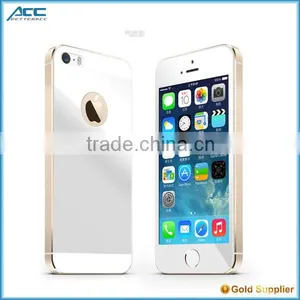 Popular Front+Back Metallic Plating Color Tempered Glass Screen Protector for IPhone 5 5s thumbnail-2