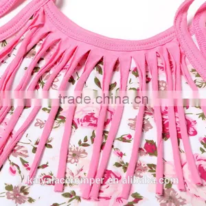 Baby Clothing China Pink Floral Pattern Cotton Romper for Gift Baby thumbnail-3
