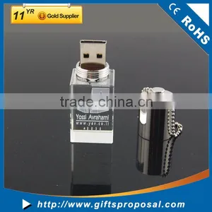Customized Capacity Memory Disk High-end Crystal Insert 1C Laser Engraved Logo USB Flash Drive for Promotional Gifts thumbnail-2