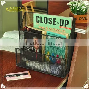 Table Standing 2 Mesh Pockets Metal Book Stand thumbnail-3