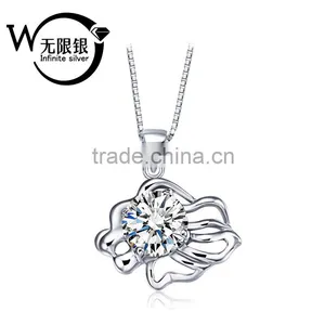 12 Constellations 925 Sterling Silver Pendant Jewelry Cubic Zircon Pendant thumbnail-1
